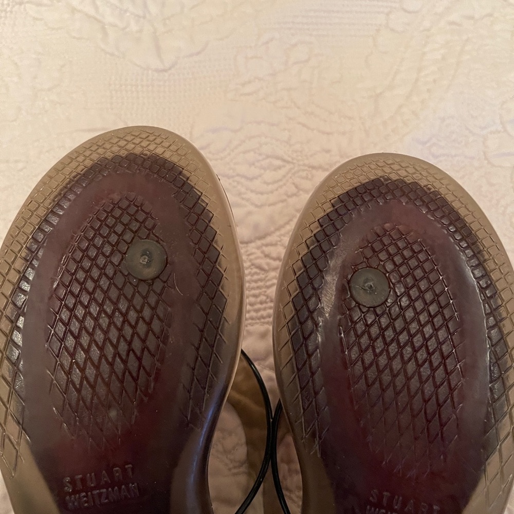 Stuart Weitzman Sandals, Size 7. Red And Clear Co… - image 8